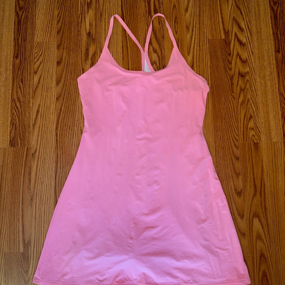Outdoor Voices Women’s Hot Pink Exercise Dress Built In Shorts size Small
